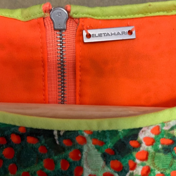 Elie Tahari Claudia Tropical Leopard Sleeveless Sheath Dress - Picture 4 of 11